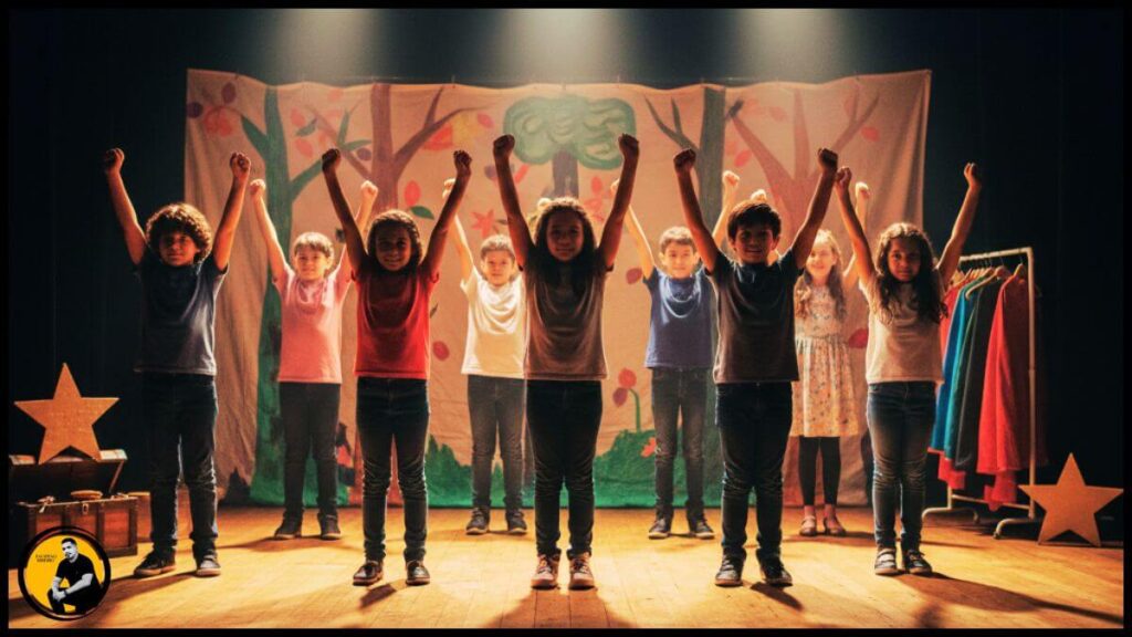 Crie uma imagem - 3StorytellingFoto antiga ou representativa de um projeto social como o PETI, focando na liderança comunitária