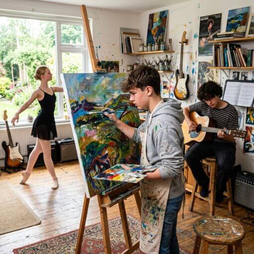 A arte como ferramenta criativa na formação de caráter infantil.